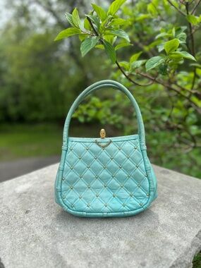 Powder Blue Handbag, Vintage Koret